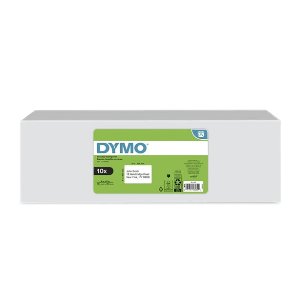 Etiquetas de envío DYMO LW extra grandes de 4 x 6 cm, 10 rollos 2200