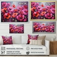 thumbnail image 4 of Designart "Magical Magenta Fields Of Poppies" Poppies Floater Framed Canvas Art Print, 4 of 5