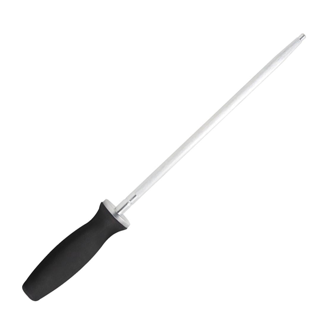 Mundial 10-Inch White Poly Round Sharpening Steel - Butcher's Steel For Knives 2 thumbnail image