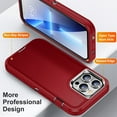 thumbnail image 4 of JTCASES for iPhone 11 Pro Max Case, Shockproof Anti-drop PC Frame Anti-slip Strip Silicone Back Shell Rugged Anti-scratch for iPhone 11 Pro Max (6.5" 2019) - Red, 4 of 8