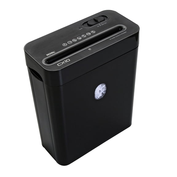 Royal CX10 10-Sheet Crosscut Shredder with Basket