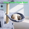 thumbnail image 6 of TWDEPART 3-Level 35" Cat Tree with Cat Condo & Hammock, Gray, 6 of 7