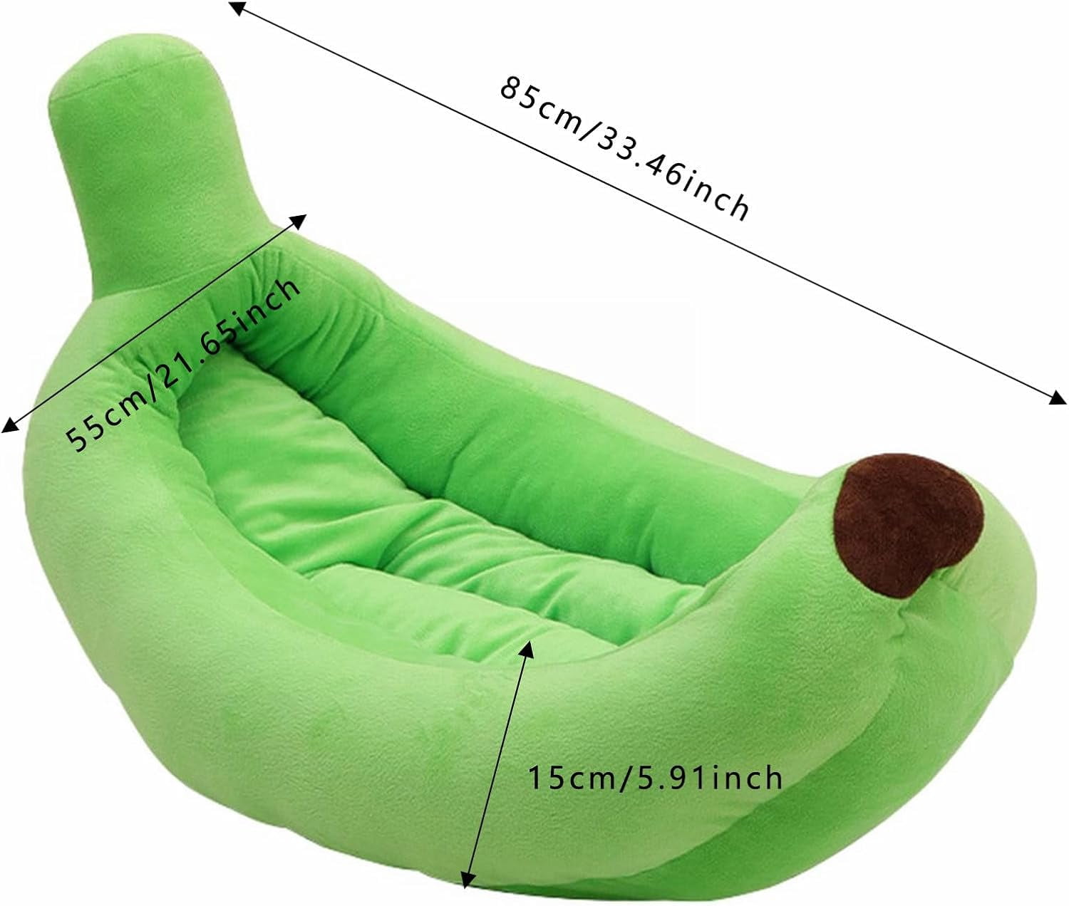 Banana Shaped Dog Bed, Creative Comfortable Banana Boat Shape Pet Dog Cat Bed, Sofa Warm Nest Creative Detachable House All Seasons Suit