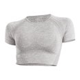thumbnail image 6 of Womens Summer Tops Lace Shirts for Women Long Sleeve Top Women Satin Tops Summer Womens Fall Long Sleeve Shirts Athletic V Neck Shirt Solid Color Dress Top with Lace on Clearance Grey L, 6 of 6