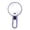 Purple, variant on Modern Bathroom Accessory with 24cm Magnifying Glass in Black and Gold Finish 50X Handheld Wall Mount or Tabletop Design Featuring 360° Adjustable Mechanism for Makeup and Grooming