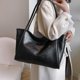 thumbnail image 4 of Bolso suave para axila para mujer, bolso de mano de PU de gran capacidad, bolso de hombro elegante, bolso de compras sencillo de Color sólido para ir de compras, 4 of 6