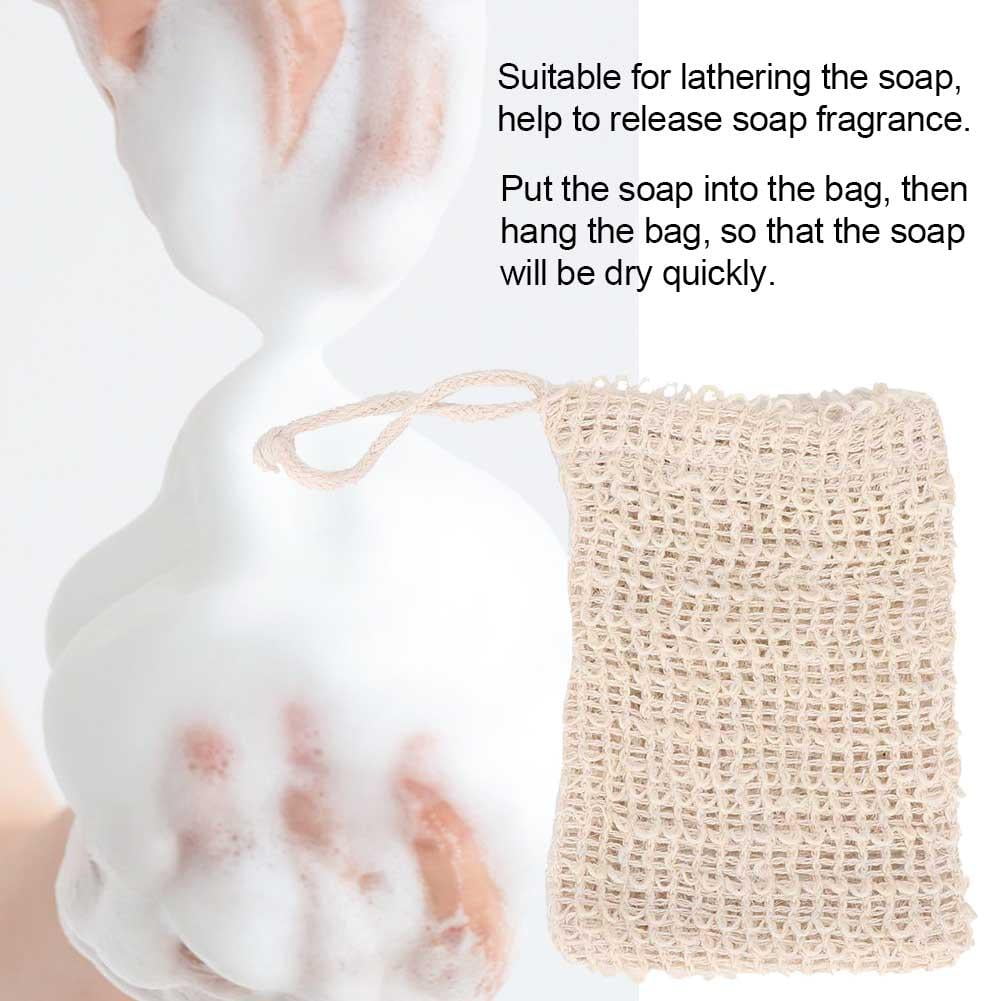 FAGINEY Mesh Soap Bag,Ecofriendly Bubble Foaming Soap Saver Bag Reusable Mesh Storage Bag, Soap