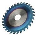 thumbnail image 2 of Disco de corte de carburo cementado, 110 x 1,6 x 20 mm, hoja de corte de carburo azul de 4 pulgadas, disco de sierra de corte para carpintería resistente y duradero, 2 of 8