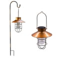 thumbnail image 1 of 2 Pack Hanging Solar Lights with Shepherd Hook Metal Waterproof, 1 of 3