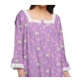 thumbnail image 5 of Moomaya Printed Lace Neckline Nursing Sleepwear Cotton Button Placket Nightdress, 5 of 6