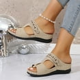 thumbnail image 6 of Women's Sandals Fashion Casual Summer Thick-Soled Slippers Fish Mouth I-Shaped Thick-Soled Slippers, 6 of 9