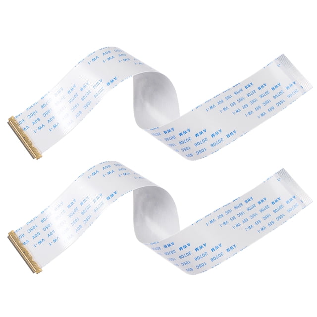 Unique Bargains FFC Cable 0.5mm Pitch 40 Pin 200mm Flat Ribbon Cable for LCD Screen B Type 2 Pack