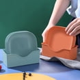thumbnail image 4 of Set of 5 Plastic Plates With Holder Durable Shatterproof Deep Plates Solid  A, 4 of 8