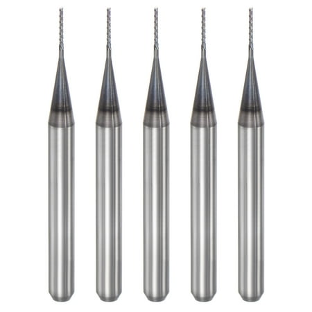 

Uxcell 1/8 Shank 0.5mm x 4mm Diamond Film Coated Carbide Left Hand End Mill Bits 5 Pack