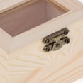 thumbnail image 4 of Joyero de madera Caja de almacenamiento organizadora para anillo, arete, collar, corbatas A UNA Jinwen Caja de joyería de madera, 4 of 8