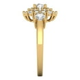 thumbnail image 3 of Clara Pucci 14K Yellow Gold 1.4ct WhiteSapphire Halo Ring for Women, 3 of 8