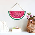 thumbnail image 2 of Eveokoki Watermelon Door Sign Hello Summer Door Hanger Wood Front Door Wreath Decor Wall Hanging Housewarming Gift Home Decor, 2 of 5