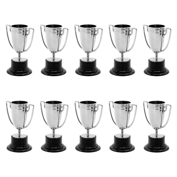 10x Mini Trofeos de Premio Copa Multiusos para Niños Trofeo Pequeño para Premio Escolar Argén
