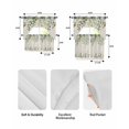 thumbnail image 5 of Sage Green Swag Kitchen Curtains Sets for Windows 24 Inch Length, Eucalyptus Leaves Short Window Curtain Panels Swags Valances and Tiers 3 Piece Set for Cafe/Dining Room, 5 of 5