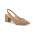 thumbnail image 1 of BLISSFUL STEP Women's Block Heel Pumps Slingback Heels Nude 7.5, 1 of 7