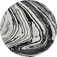 thumbnail image 2 of Addison Rugs Mayfield Premium Machine Washable Transitional Swirls Black Round Rug, 8' x 8', 2 of 5