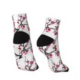 thumbnail image 4 of Bingfone Cherry Blossoms Design Patterned Men'S Women'S Casual Cotton Socks, 4 of 9