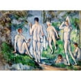 thumbnail image 3 of Cezanne, Paul 14x11 Black Modern Framed Museum Art Print Titled - Group of Bathers, 3 of 5