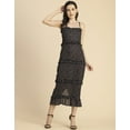 thumbnail image 2 of Moomaya Printed Georgette Sleeveless Bodycon Dress - Elegant Evening Dress, 2 of 9