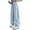 Blue, variant on Ulitacool Girls Sweatpants 12-13 Years Pants Drawstring Elastic Sweatpants Active Joggers Retro Playsuit Light Gray