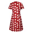 thumbnail image 5 of Otvok Womens Dresses Plus Size Daisy Print V-Neck Short Sleeve Loose Knee-Length Dress, 5 of 6