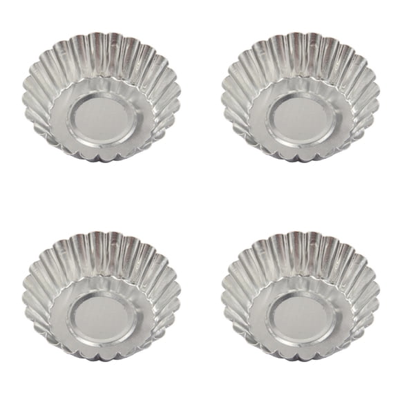 Jialinnn Stainless Steel Muffin Pan & Individual Baking Mold, 7 cm Diameter Cups (4 Count)