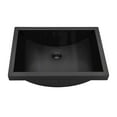 thumbnail image 7 of Ruvati 20 x 14 inch Black Stainless Steel Rectangular Bathroom Sink Semi-Recessed, 7 of 7