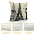 thumbnail image 4 of JEUXUS  Paris Square Throw Pillow Case Decorative Durable Eiffel Tower Throw Pillow Covers for Couch Sofa Bed Living Room Cushion Slip Cover, 4 of 5