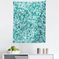 thumbnail image 1 of Geometric Tapestry, Triangle Mosaic with Polygon Shapes with Shadows Effect Illustration Print, Fabric Wall Hanging Decor for Bedroom Living Room Dorm, 5 Sizes, Teal Green, by Ambesonne, 1 of 1