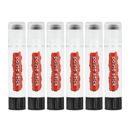 Uxcell Oil Pastels for Artists,6pcs Pastel Crayons Solid Paint Sticks Art Supplies Black(16x80mm)