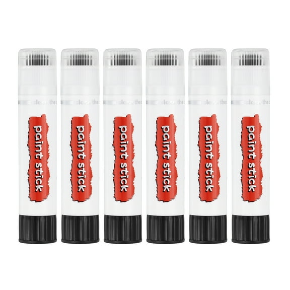 Uxcell Oil Pastels for Artists,6pcs Pastel Crayons Solid Paint Sticks Art Supplies Black(16x80mm)