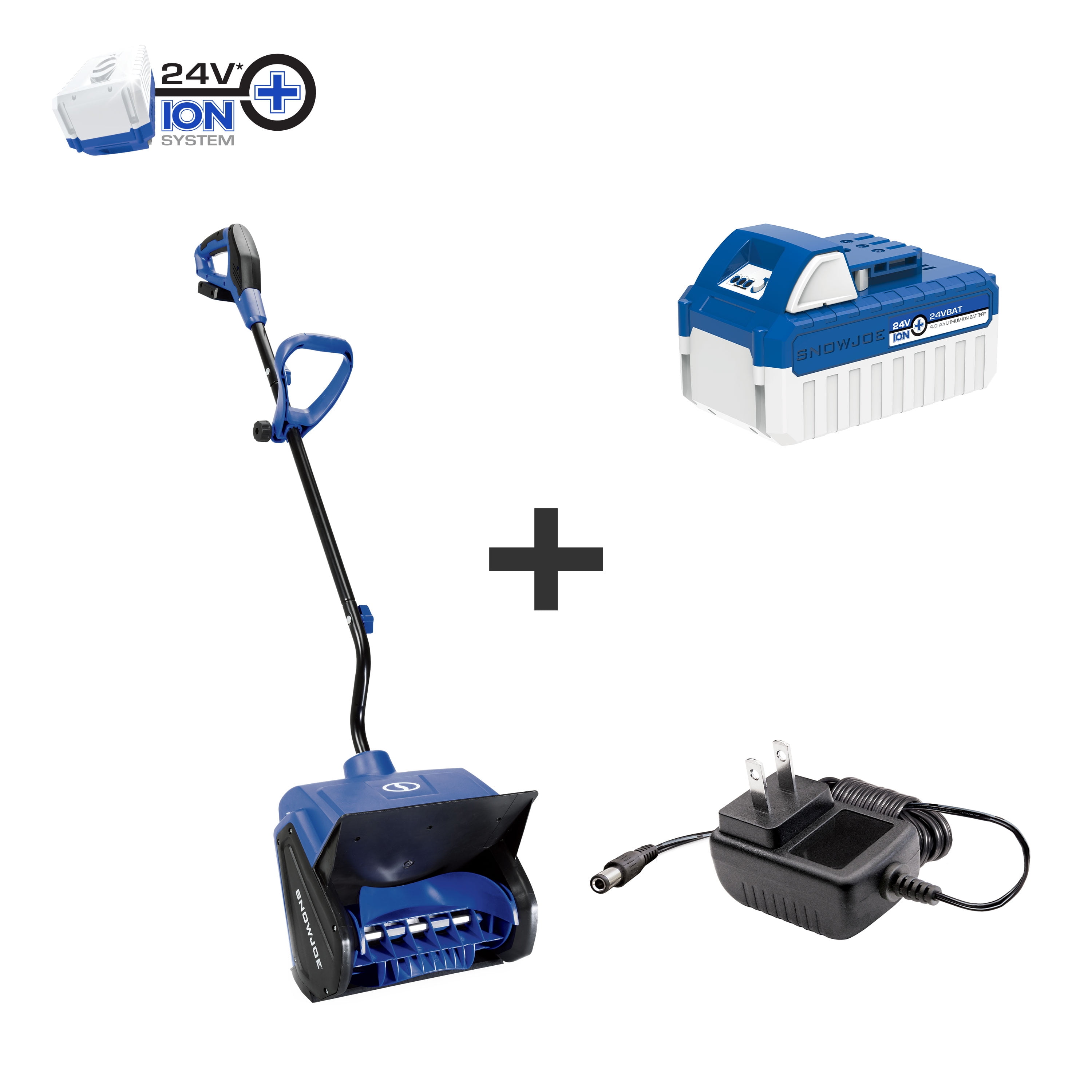 Snow Joe 24Volt iON+ Cordless Snow Shovel Kit, 13inch, W/ 4.0Ah