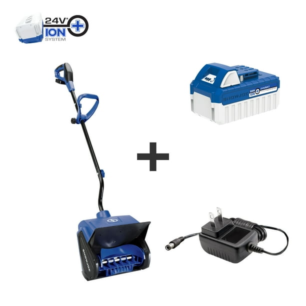 Snow Joe 24VSS13 24Volt iON+ Cordless Snow Shovel Kit. 13Inch. W/ 4.0Ah Battery and Charger