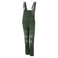 thumbnail image 3 of Aayomet Womens Jumpsuit Women's Casual Stretch Adjustable Denim Bib Overalls Jeans Pants Jumpsuits,Green XL, 3 of 4