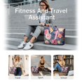 thumbnail image 5 of Tote Bag for Women - Pioneer Flower Shoulder Bag - Large Utility Work Duffle Bag with Zipper Handbag for Travel, Work, Sprots, 5 of 5
