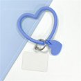 thumbnail image 1 of Heart-shaped Durable Comfortable Cell Phone Health & Beauty Silica Gel Wear-resistant Delicate Key Chain Decorations Lanyard Style E, 1 of 6