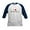 Navy/White, variant on - I HEART BUCKNELL Kids Baseball Jersey - Kids Cotton Baseball Jersey, 3/4 Sleeve Shirt