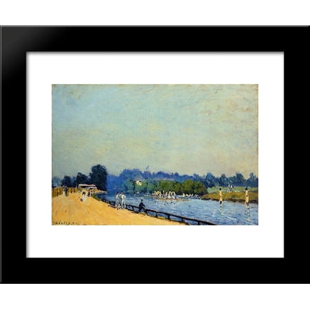 Road from Hampton Court 20x24 Framed Art Print by Alfred Sisley