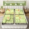 thumbnail image 5 of EnHomee Queen Size Bed Frame with 4 Underbed Drawers & 2 Small Drawers Upholstered Bed Frame Queen with Headboard and Storage &  LED Lights & Charge Station,Beige, 5 of 7