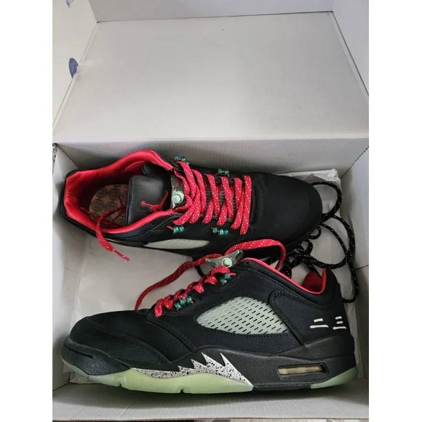 Ni - ke Ni - ke Air Jordan 5 Retro Low CLOT Jade Anthracite Black DM4640-036 OG 10.5
