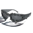 thumbnail image 5 of 2026 Avant-garde Hip-hop Sunglasses with Unique Punk Rivet Decoration, Women's European and American Fashion Trend Street Style Glasses, Men's, 5 of 6