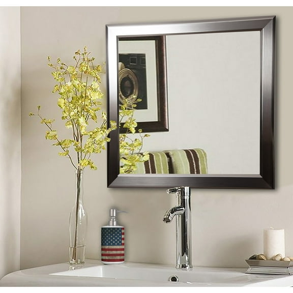 Rayne Mirrors American Made Rayne Silver Rounded Vanity Wall Mirror