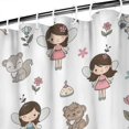 thumbnail image 3 of Fairy Princess Animal Pattern Shower Curtain 84"x72" ,Bathroom Decorative Shower Curtains Set with 12 Hooks,Modern Waterproof Washable Shower Curtain, 3 of 6