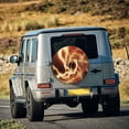 thumbnail image 5 of Lsque orange lightning Pattern Tire Covers - Tough Tire Wheel Protector for Truck, SUV, Trailer, Camper, RV-17 inch, 5 of 6