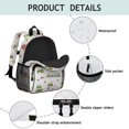 thumbnail image 4 of Tractor and Sheep Gray Pattern Backpack for School, Cute School Bag with Adjustable Shoulder Straps and Padded Back, 15"x11.42"x5.5", 4 of 5